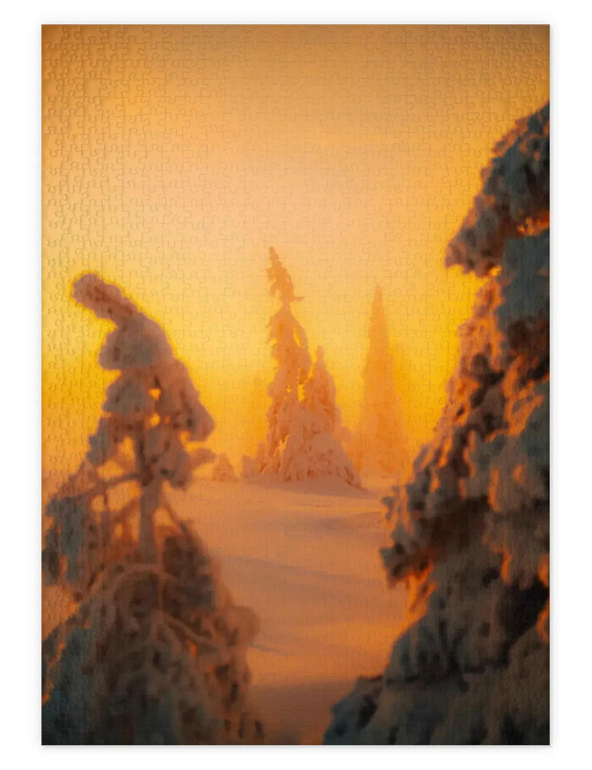 Mockup eines Puzzle der Goldene Stunde in Lappland