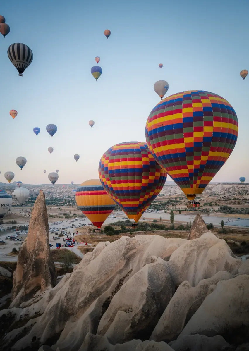 Heißluftballons in der Türkei